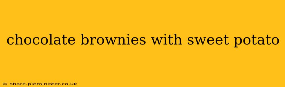 chocolate brownies with sweet potato
