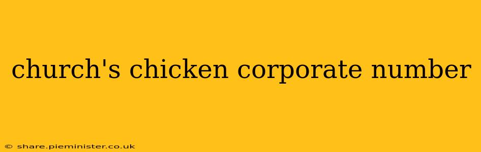 church's chicken corporate number