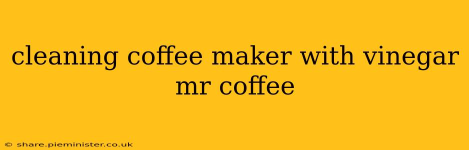 cleaning coffee maker with vinegar mr coffee