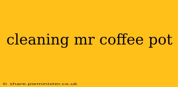 cleaning mr coffee pot
