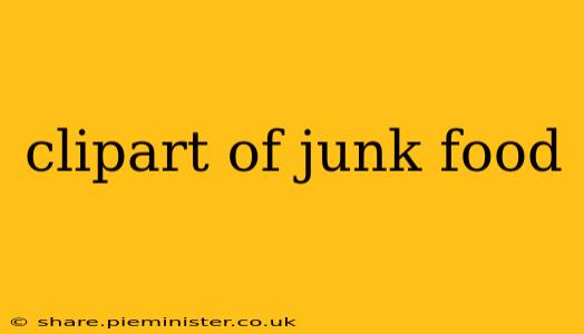 clipart of junk food