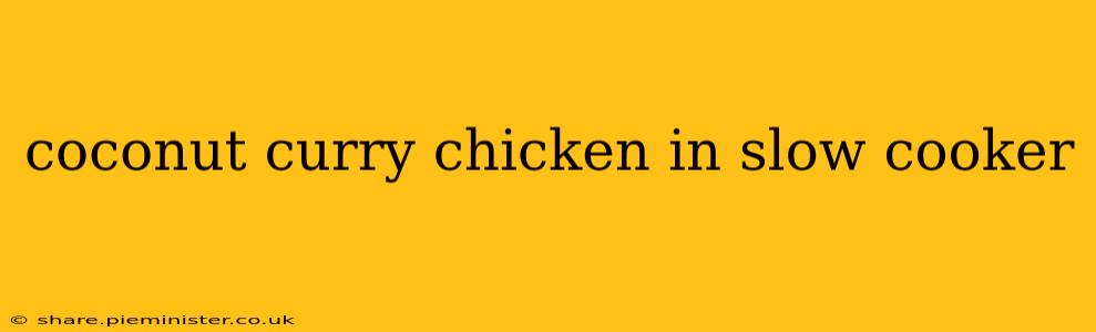 coconut curry chicken in slow cooker