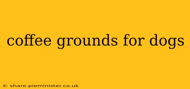 coffee grounds for dogs