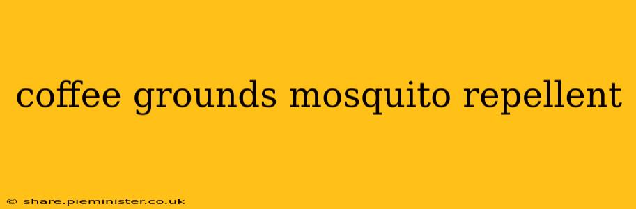 coffee grounds mosquito repellent