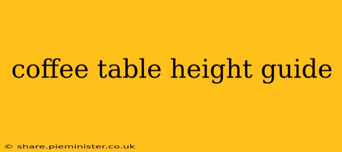 coffee table height guide