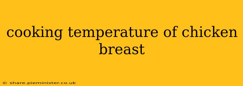cooking temperature of chicken breast