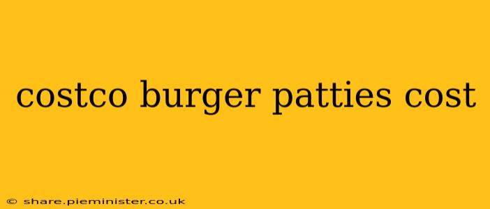 costco burger patties cost