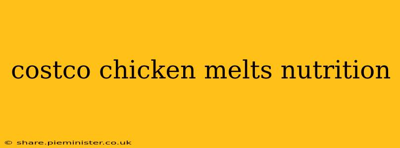 costco chicken melts nutrition