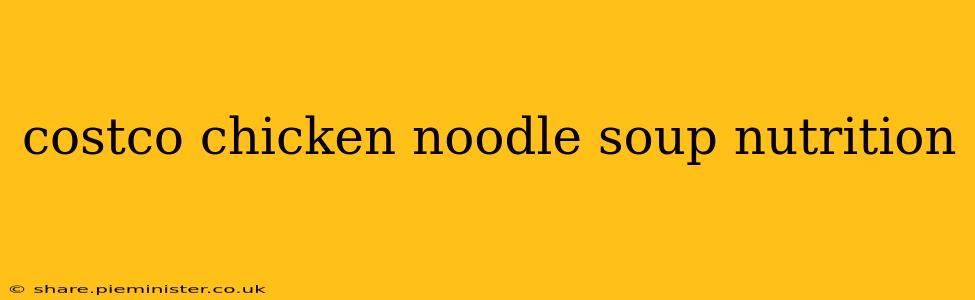 costco chicken noodle soup nutrition
