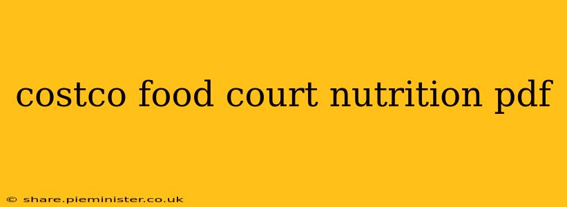 costco food court nutrition pdf
