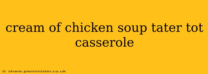 cream of chicken soup tater tot casserole