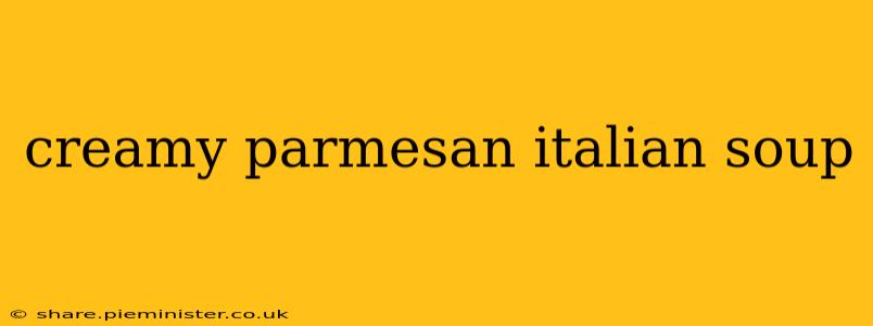 creamy parmesan italian soup