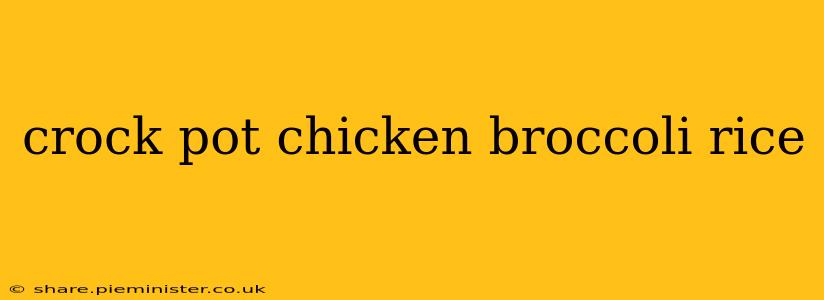 crock pot chicken broccoli rice