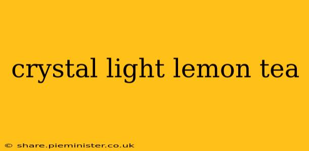 crystal light lemon tea
