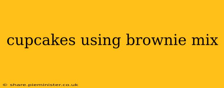 cupcakes using brownie mix