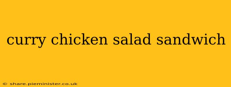 curry chicken salad sandwich