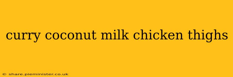 curry coconut milk chicken thighs