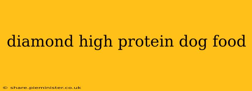diamond high protein dog food