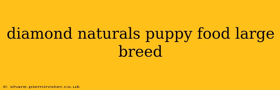 diamond naturals puppy food large breed
