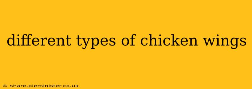 different types of chicken wings