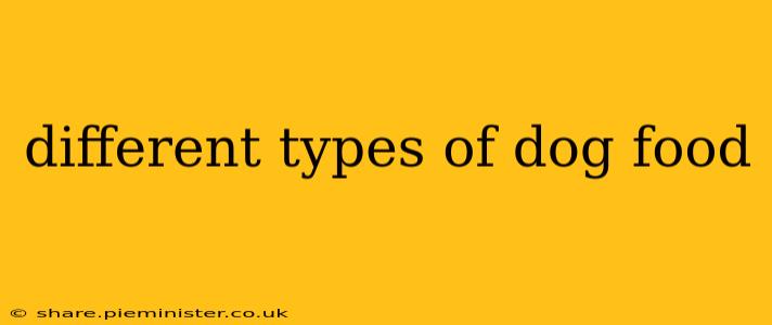 different types of dog food