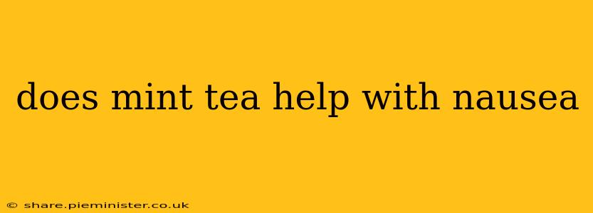 does mint tea help with nausea