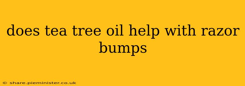 does tea tree oil help with razor bumps