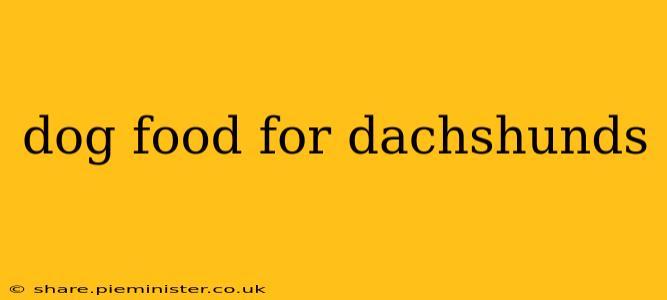 dog food for dachshunds
