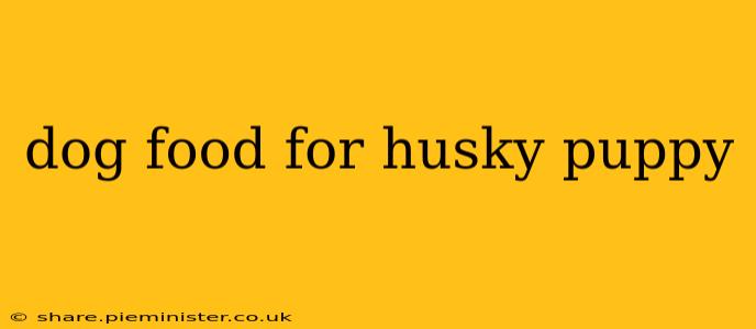 dog food for husky puppy