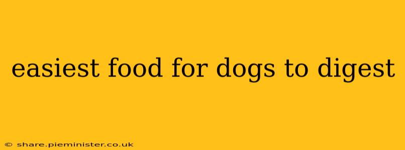 easiest food for dogs to digest