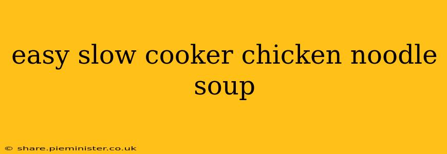 easy slow cooker chicken noodle soup