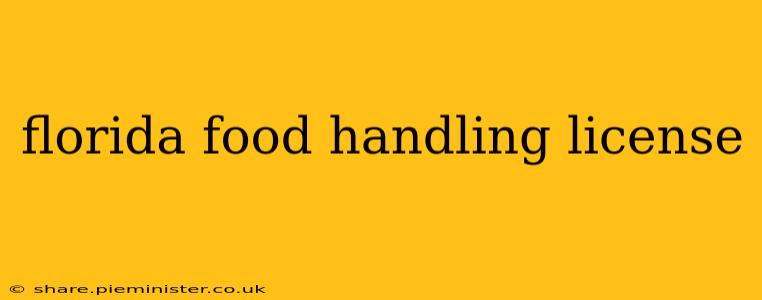 florida food handling license