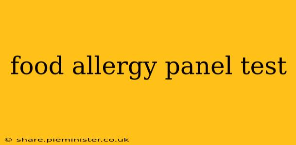 food allergy panel test