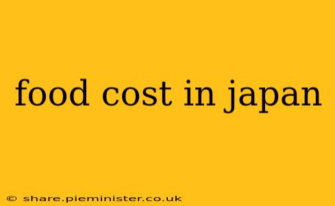 food cost in japan