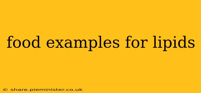 food examples for lipids
