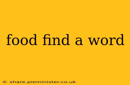 food find a word