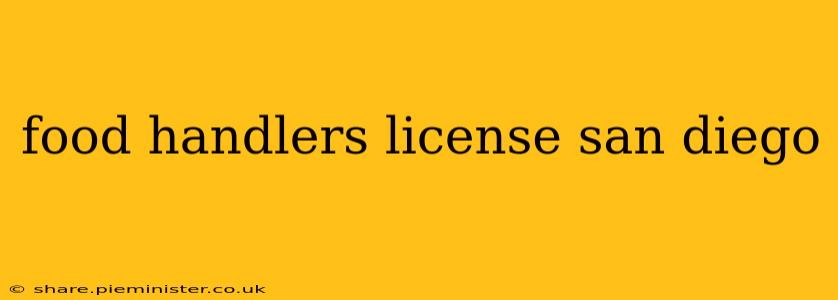 food handlers license san diego
