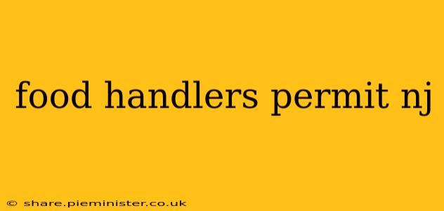 food handlers permit nj