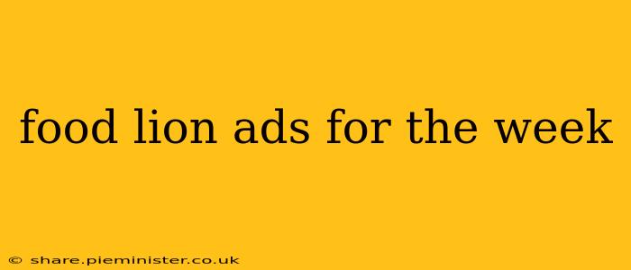 food lion ads for the week