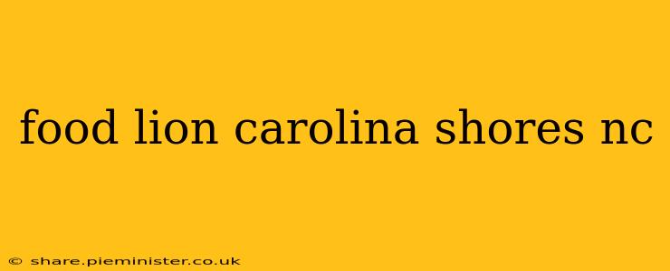 food lion carolina shores nc