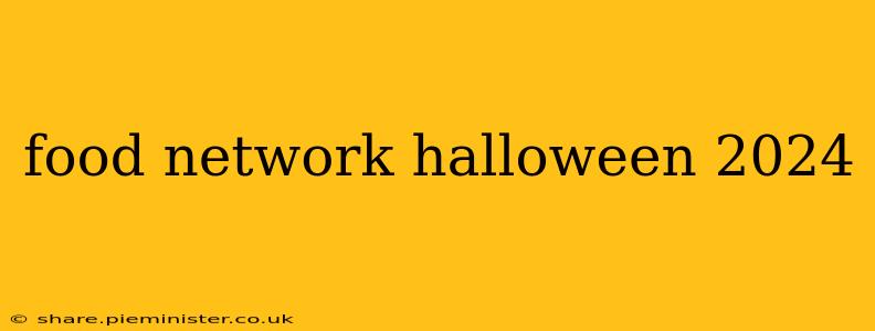 food network halloween 2024