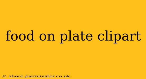 food on plate clipart