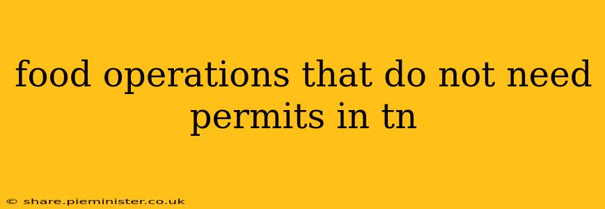 food operations that do not need permits in tn
