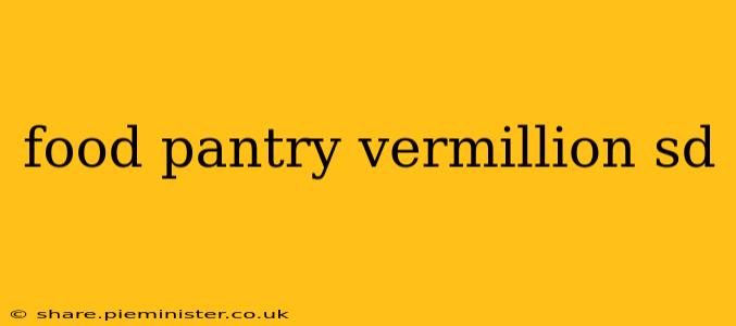 food pantry vermillion sd