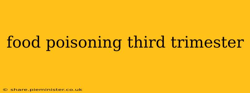 food poisoning third trimester