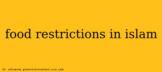 food restrictions in islam