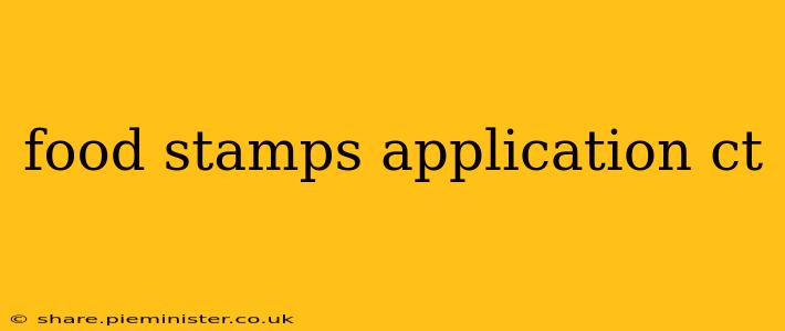 food stamps application ct