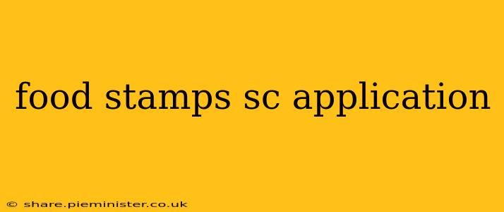 food stamps sc application