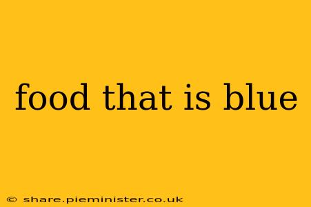 food that is blue