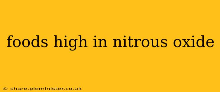 foods high in nitrous oxide